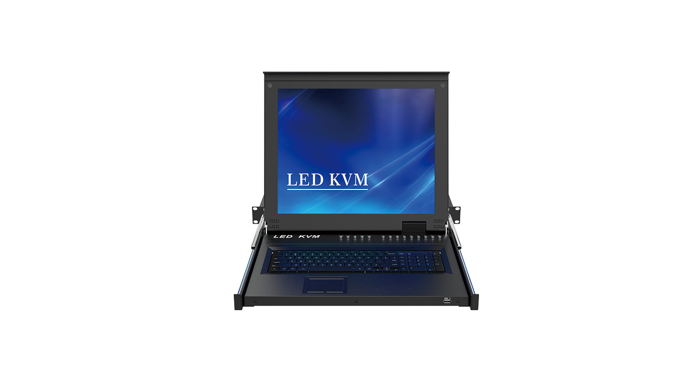 8进1出组合式高密IP LED KVM切换器